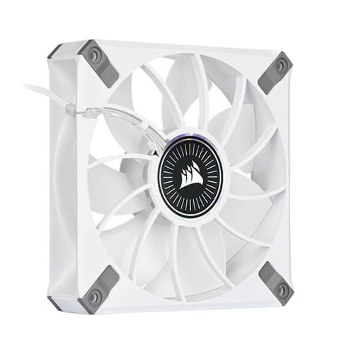 Corsair iCUE ML120 RGB Elite Premium 120mm PWM Magnetic Levitation Triple Fan Kit (White)